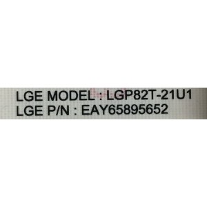 FUENTE PARA TV LG / NUMERO DE PARTE EAY65895652 / LG82T-21U1 / EPCD27CB18 / 3PCR02851B / PANEL NC820TQF-VXKH1 / MODELO 82UP8770PUA / 82UP8770PUA.BUSJLKR / 82UP8050PSB.BWMJLKR